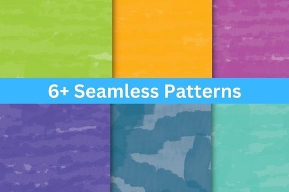 6 Colorful Seamless Patterns Design: A Practical Asset for Real-World Creative Work