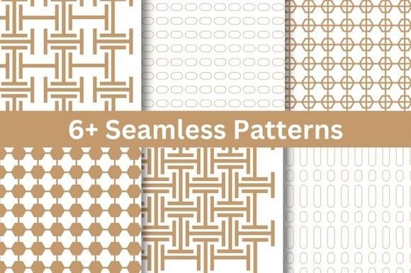 6 Modern Seamless Patterns Design