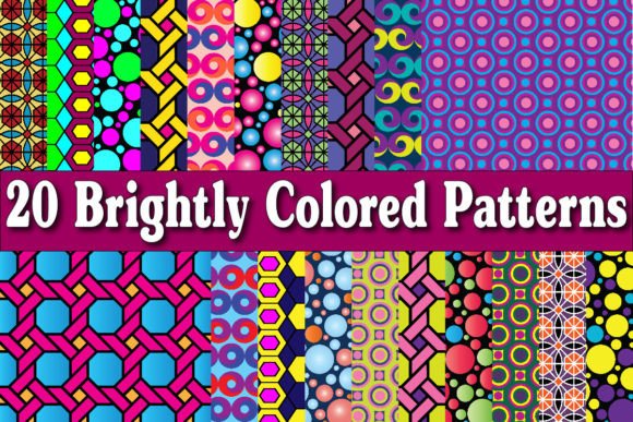 Brightly Colored Patterns 2: Vibrant, High-Resolution Design Resources for Creative Professionals and Hobbyists