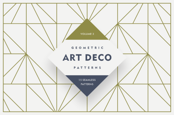 Geometric Art Deco Patterns V3