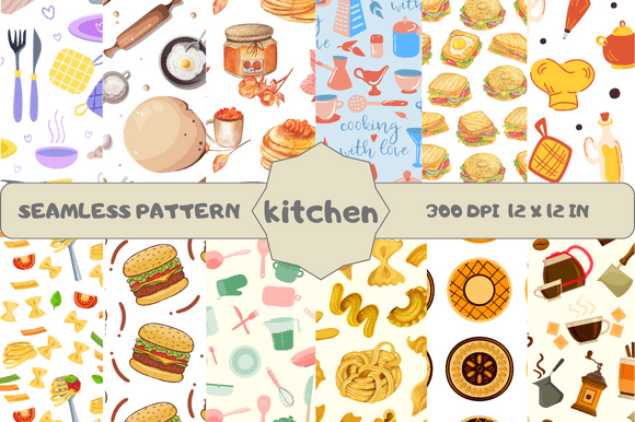 Kitchen Seamless Patterns: A Creative Designer’s Essential Resource