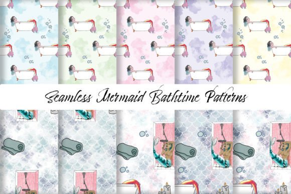 Mermaid Bath Time Patterns