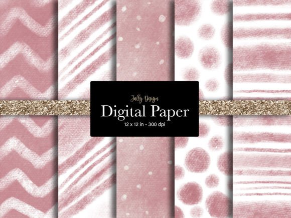 Pink Abstract Patterns - Digital Paper