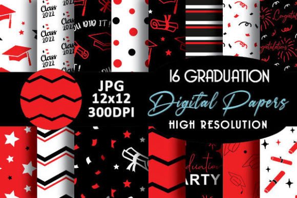 Red Black Graduation Digital Patterns: Practical Backgrounds for Purpose-Driven Design