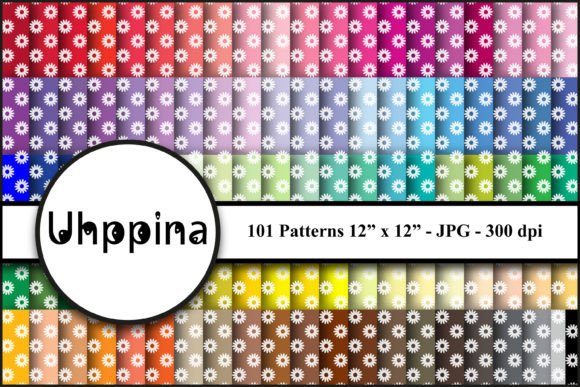 SALE 101 Seamless Patterns DAISY: A Versatile Digital Paper Kit for Creative Professionals and Educators