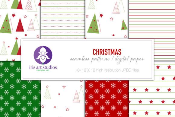 Seamless Christmas Patterns for Designers