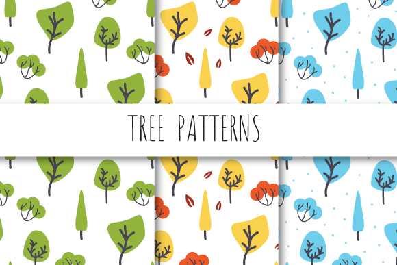 Tree Patterns: Seamless Vector Designs for Professional Print and Digital Use